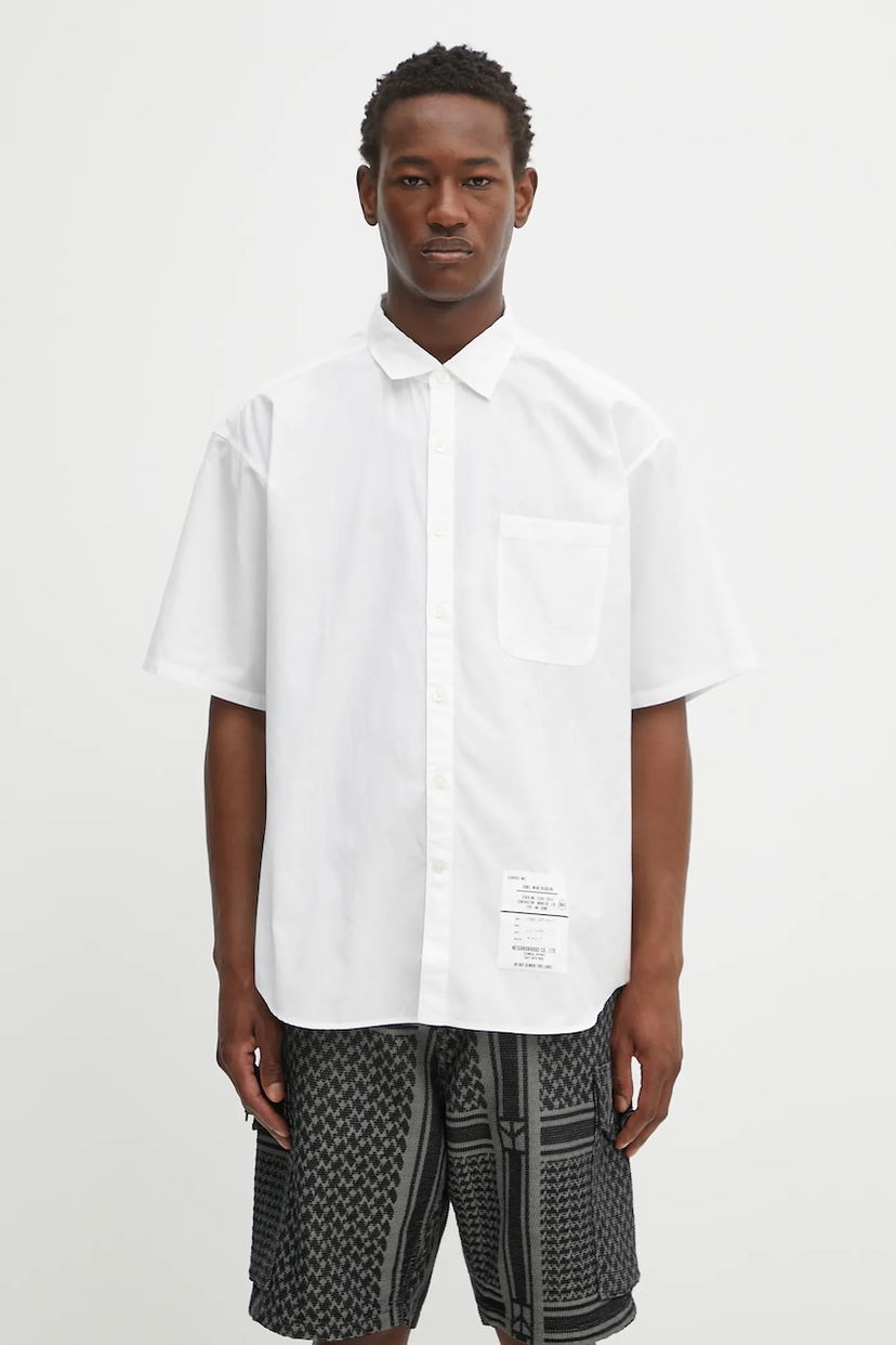 Skjorta Neighborhood NEIGHBORHOOD Trad Relaxed Fit Shirt Vit | 251SPNH.SHM02