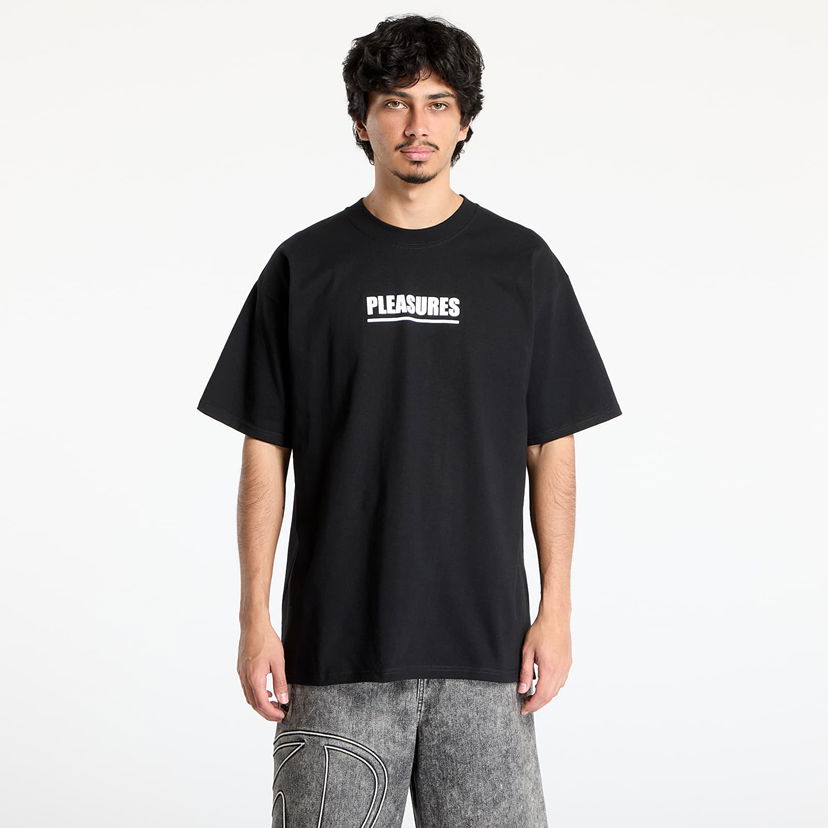 T-shirt Pleasures PLEASURES Scripture T-Shirt Svart | P25SU050 BLACK