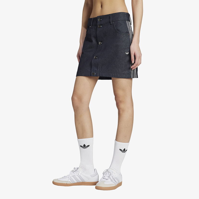 Kjol adidas Originals Denim Skirt Blå | JJ3147