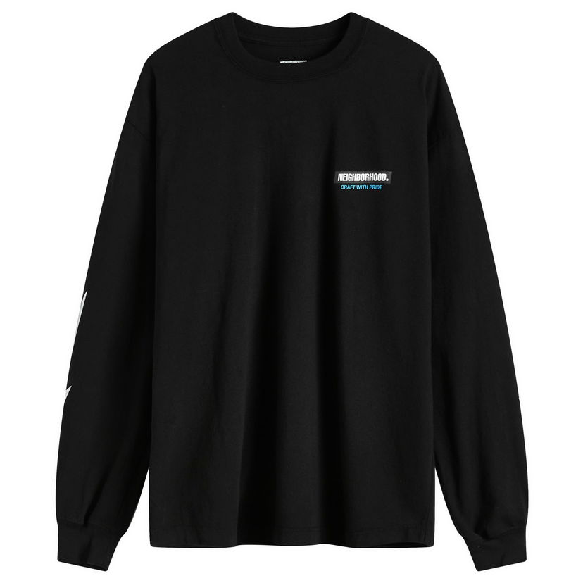 T-shirt Neighborhood Long Sleeve T-Shirt Black Svart | 242PCNH-LT16-BLK