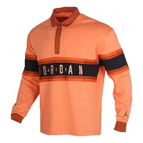 Polotröja Jordan Jordan Long Sleeve Polo Shirt Orange | BQ5670-854