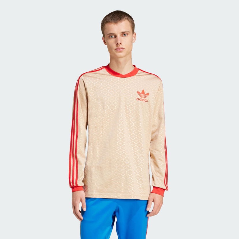 T-shirt adidas Originals Long Sleeve T-Shirt Beige | IX5463