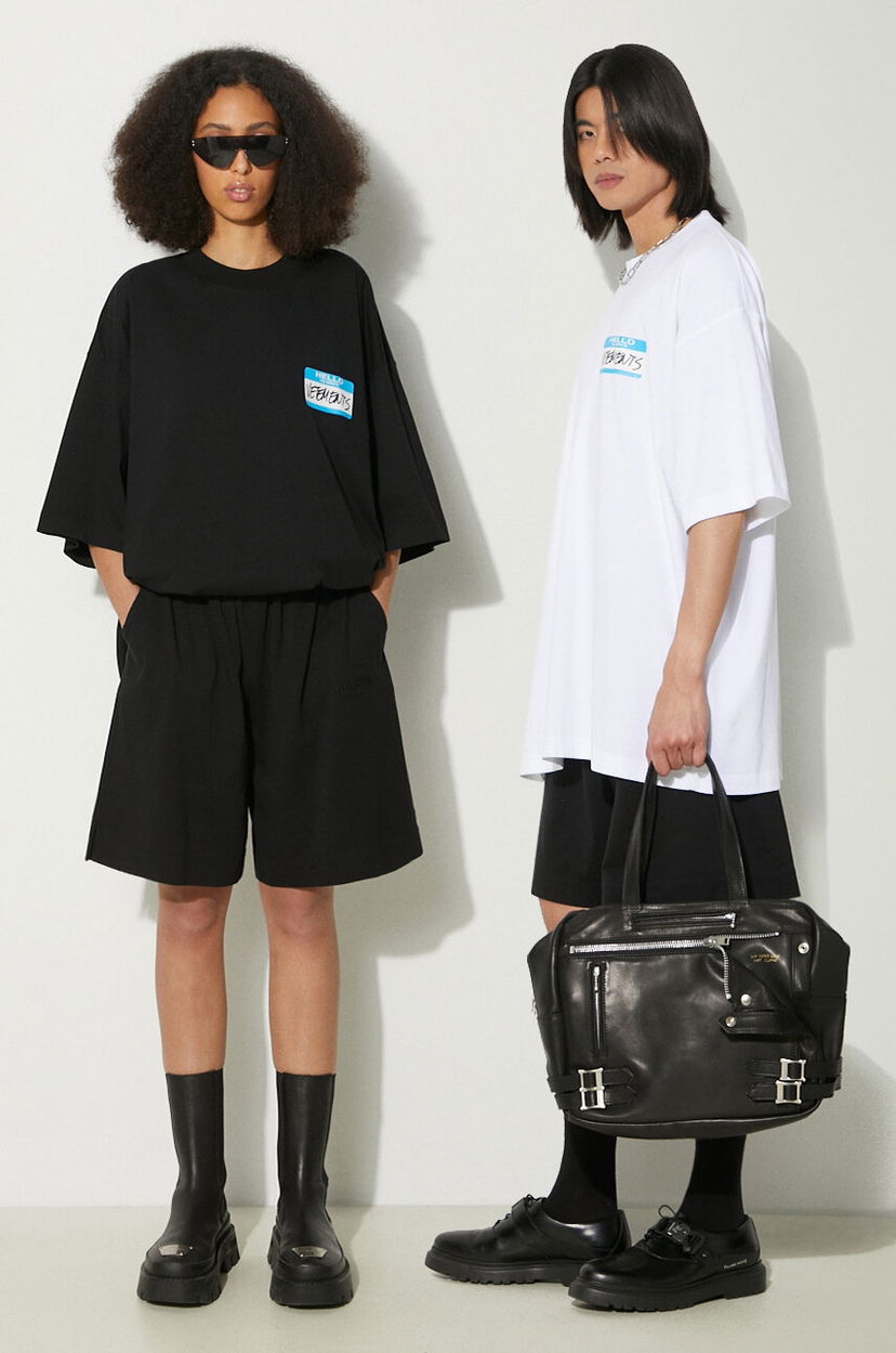 Shorts VETEMENTS VETEMENTS Jersey Shorts Svart | UE64SS700B