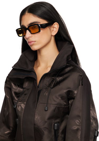 Solglasögon Prada Rectangular Acetate Sunglasses Svart | 0PR 27ZS 8056597899208, 3