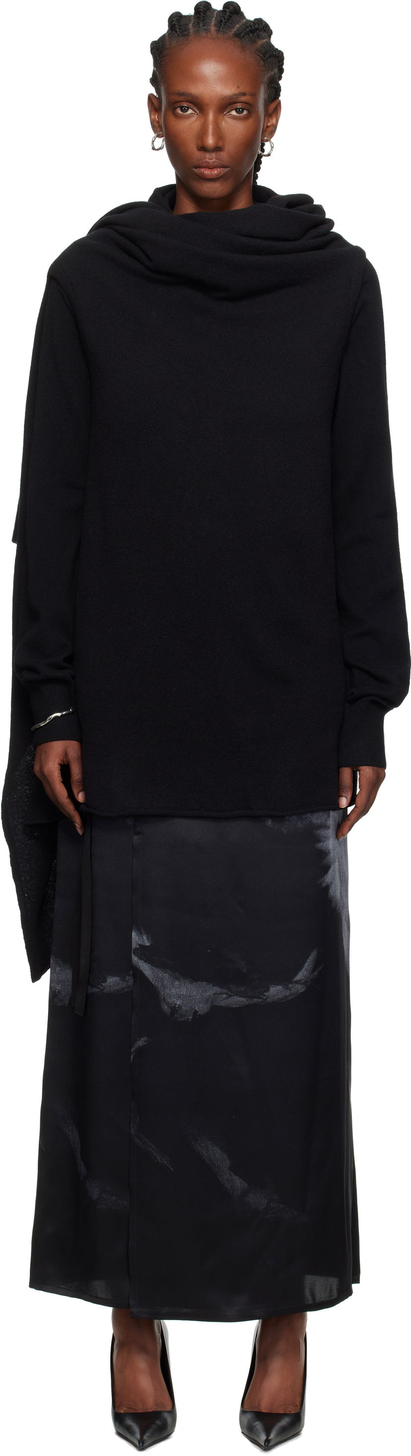 Sweater Ann Demeulemeester Ann Demeulemeester Nadine Turtleneck Sweater Svart | 2520-W-KN24-KN073-099