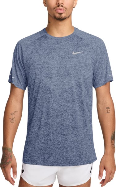 T-shirt Nike Stride Short-Sleeve Heathered Running T-Shirt with Reflective Details Blå | hv5203-499, 0
