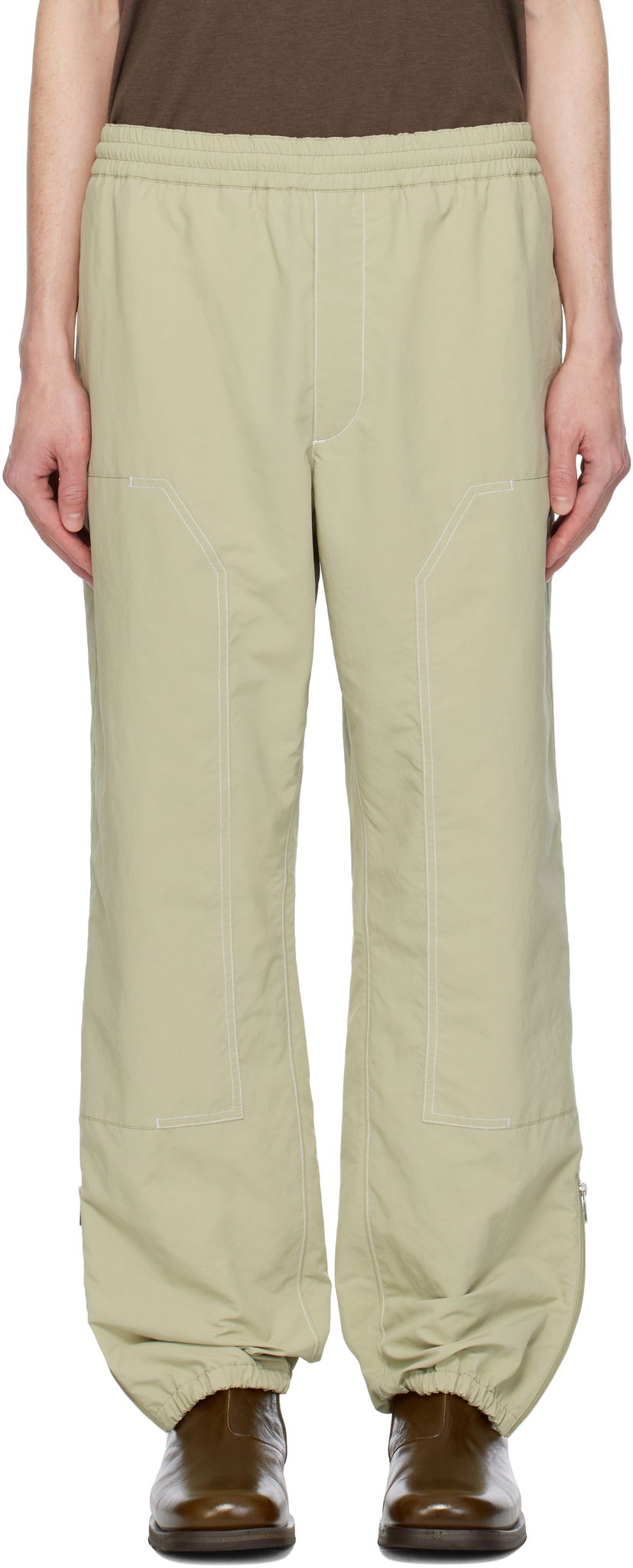 Träningsbyxor Moncler Moncler CP Archivio Creativo Trousers Grön | K10912A00021597SL
