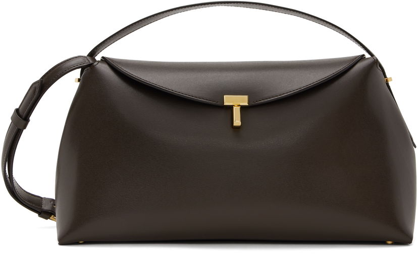 Handväska TOTEME Toteme T-Lock Top Handle Bag Brun | 244-WAL956-LE0025