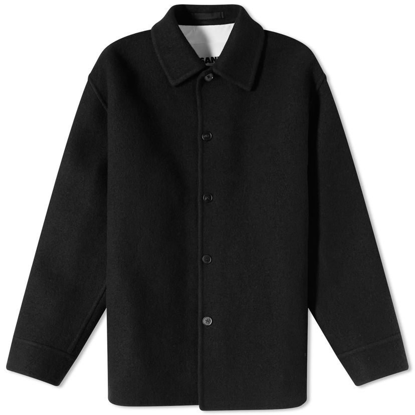 Rockar Jil Sander Jil Sander Wool Overshirt Svart | J23BN0006-J40020-001