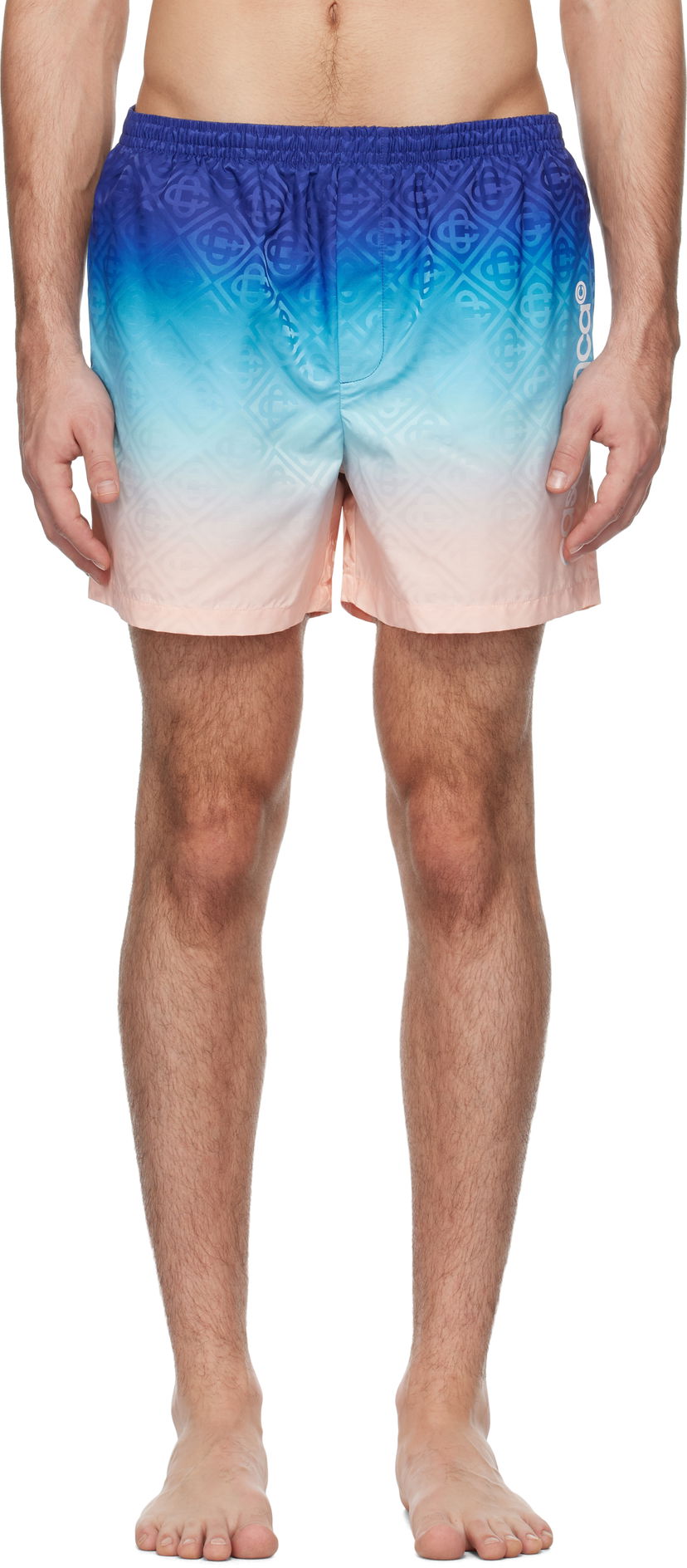 Badkläder Casablanca Printed Swim Shorts Blå | MPS25-TR-224-01