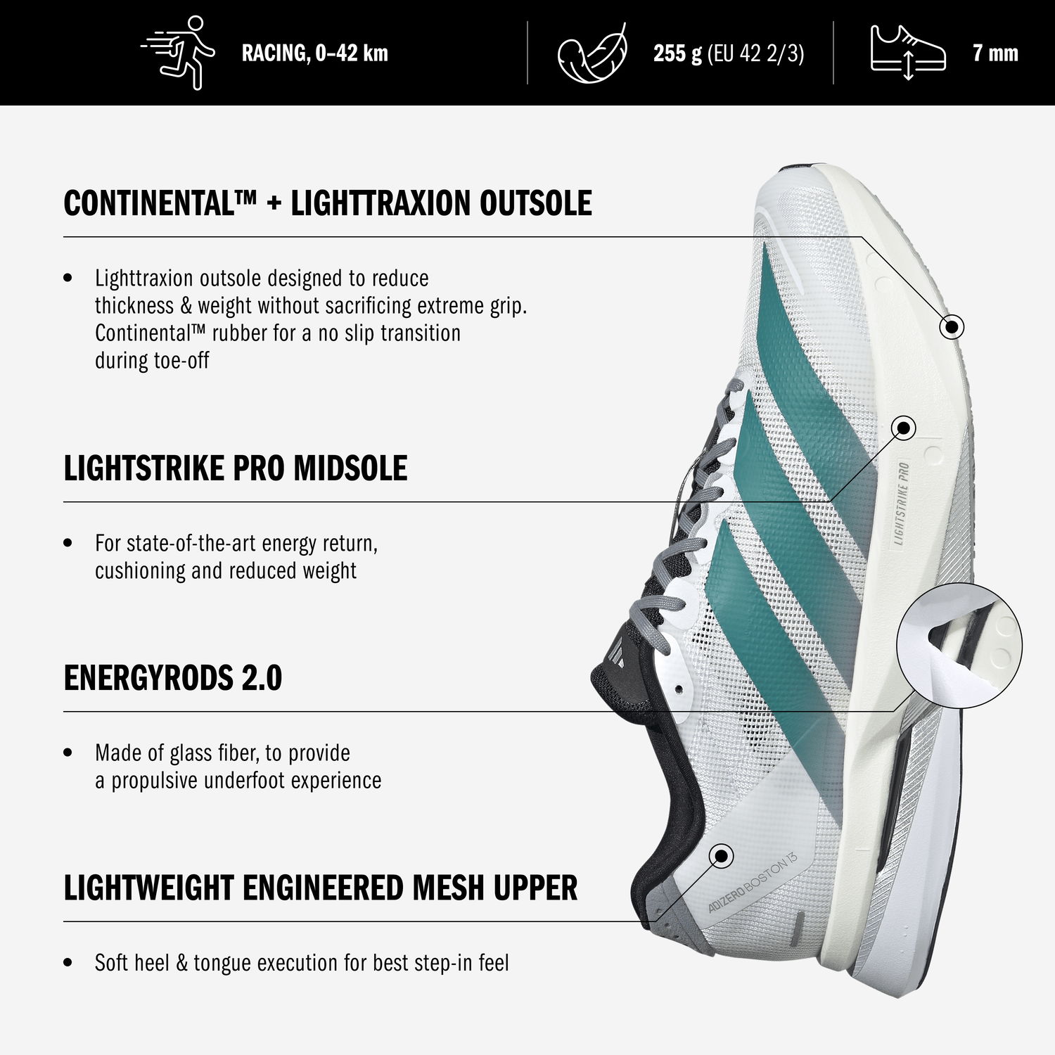 Sneakers och skor adidas Performance Adizero Boston 13 Purpur | js4943, 1