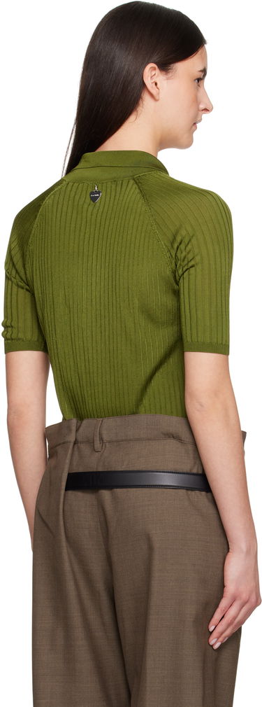 Polotröja Acne Studios Acne Studios Silk Knit Polo Grön | A60581-, 2