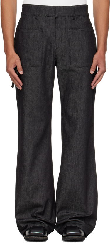 Jeans Courrèges Courrèges 2-Pocket Flare Jeans Svart | 325DPA414DE0044, 0