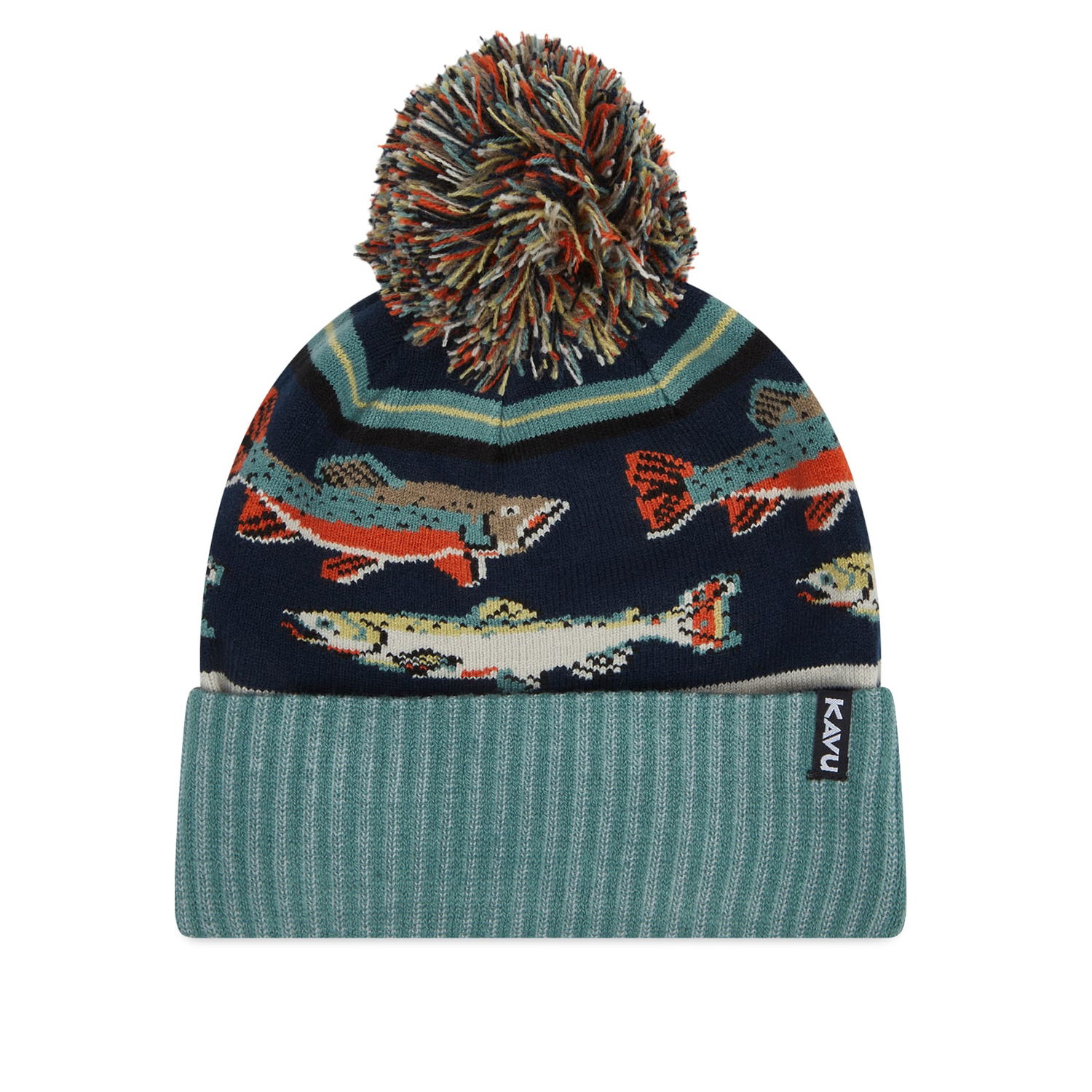 Mössa KAVU Men's Herschel Jacquard Knitted Beanie Grön | 1008-1499, 0