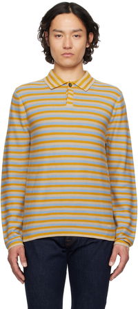 PS Paul Smith Striped Knitted Polo