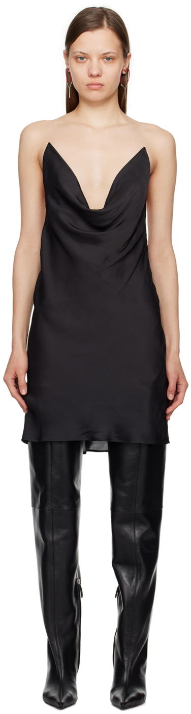 Klä Y/PROJECT Black Invisible Strap Minidress Svart | 102DR005