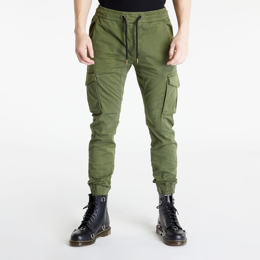 Cargo byxor Alpha Industries Cotton Twill Jogger Grön | 116202-142, 0