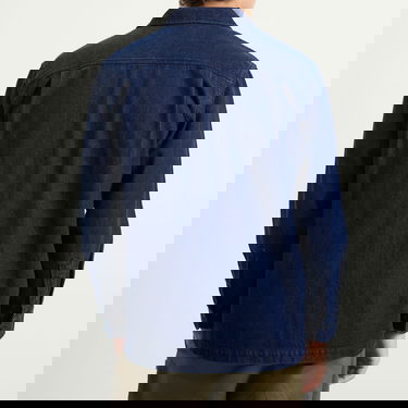 Skjorta Universal Works Universal Works Fatigue Overshirt, Size Small Blå | 33158-IND, 3