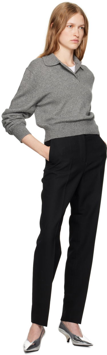 Byxor TOTEME Low-Waist Tailored Trousers Svart | 244-WRB0228-FB0026, 3