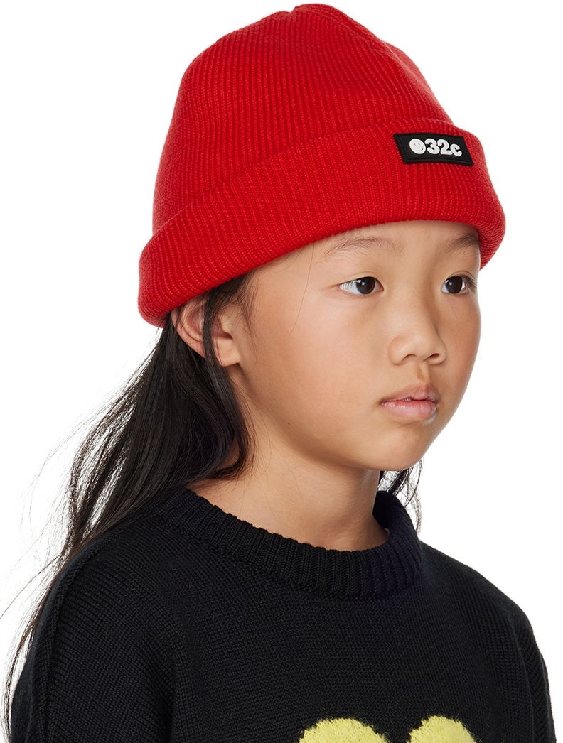 Mössa 032C 032c Kids Trick Beanie Röd | SP22-A-0040 KNIT, 1