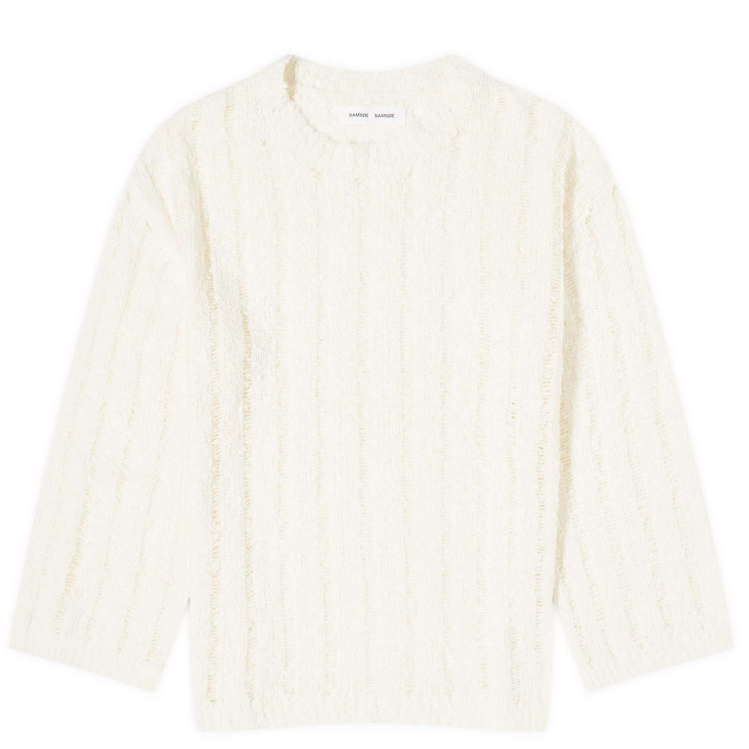 Sweater Samsoe Samsoe Samsøe Samsøe Sajulia Knitted Sweater Vit | F24200040-110108TCX, 1