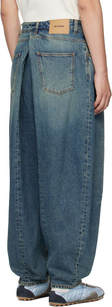 Jeans HED MAYNER Hed Mayner Pleated Denim Jeans Blå | HMMB67030A-HB251, 2