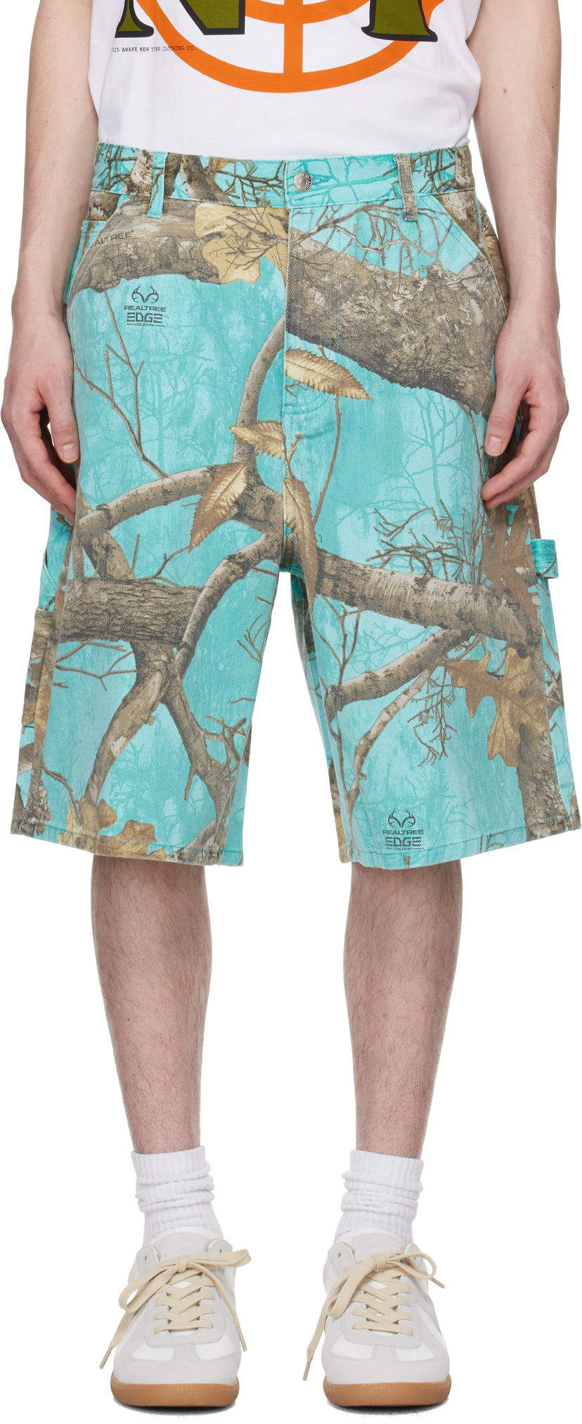 Shorts Awake NY Awake NY Frayed Painter Shorts Turkos | AWK-SP25-PA004