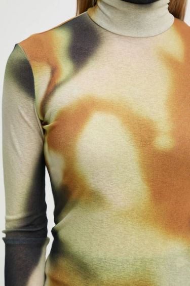 T-shirt Nanushka HARRI Printed Turtleneck Top Beige | NW24FWTP33076, 5