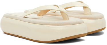 Kläder OSOI OSOI Boat Flip Flop Platform Slides Beige | 22SS030-03-04, 3