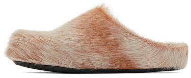 Sneakers och skor Marni Long Hair Calfskin Fussbett Slip-on Loafers Gul | SBMS004601 P8006, 2