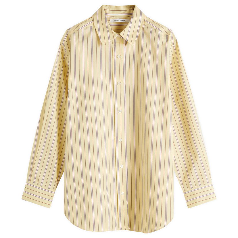 Skjorta Samsoe Samsoe Samsøe Samsøe Salova Striped Shirt, Size Large Gul | F24300064-CLR002071
