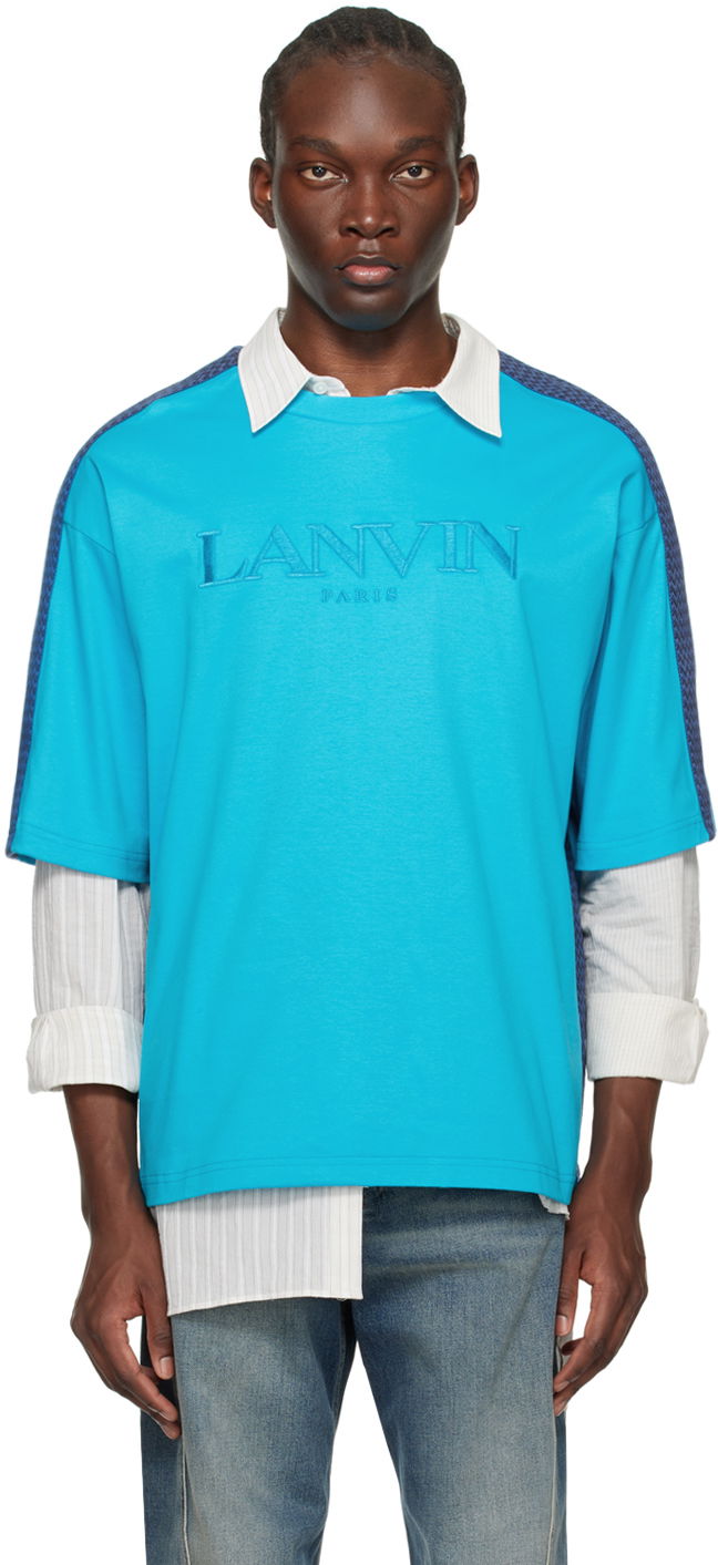 T-shirt LANVIN Side Curb T-Shirt Blå | RM-TS0026-J196-P24