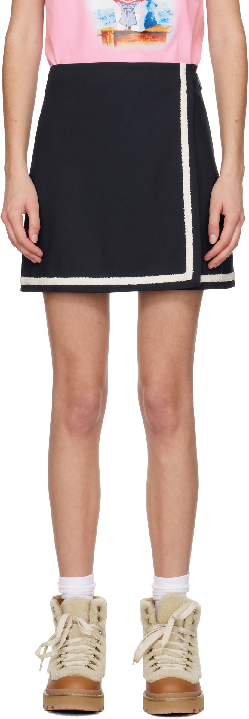 Kjol MSGM MSGM Mini Skirt Svart | 3841MDD16 257127