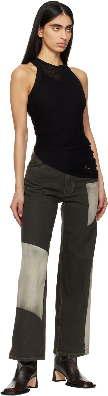 Jeans Eckhaus Latta Eckhaus Latta Wide Leg Jeans Grön | 334-EL-PS25-T -, 3