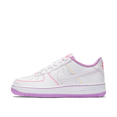 Sneakers och skor Nike Air Force 1 '07 Low GS "Contrast Stitch - Fuchsia Glow" W Vit | CW1575-110, 1
