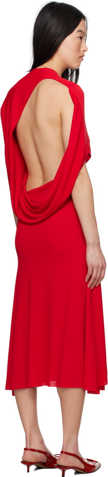 Klä Jacquemus Jacquemus La Croisière 'The Salerno' Midi Dress Röd | 24H243DR193-1026, 2