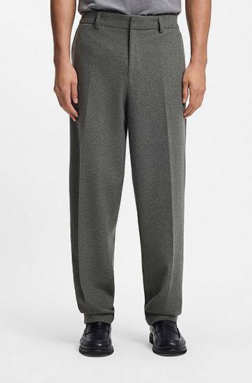 Byxor BOSS Formal Trousers Performance Flannel Grå | 50551541, 1