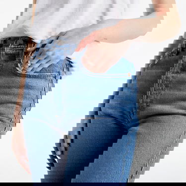 Jeans Levi's ® Ribcage Straight Ankle Jeans Blå | 72693-0099, 4