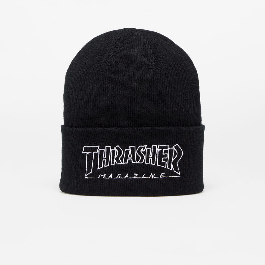 Mössa Thrasher Outlined Logo Beanie Svart | 145083, 0