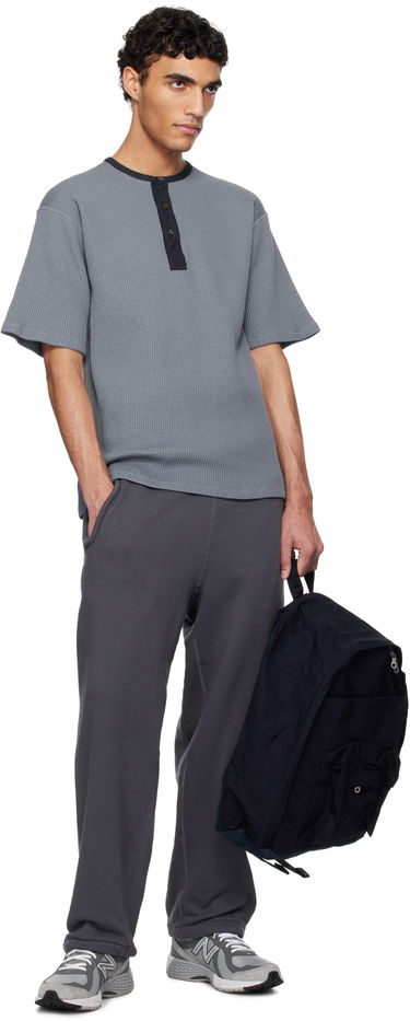 T-shirt NANAMICA Nanamica Henry Neck Thermal Sweat Henley Grå | S25SH104U, 3