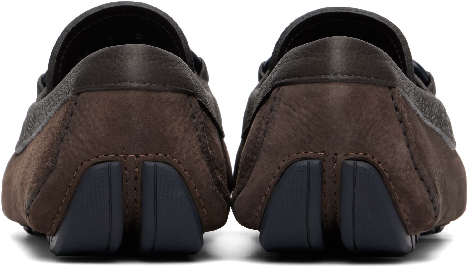 Sneakers och skor FERRAGAMO Salvatore Ferragamo Gancini Ornament Driver Loafers Brun | 784300, 1