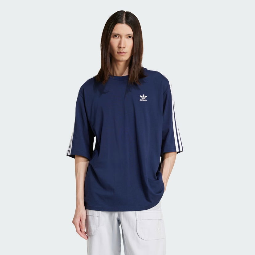 T-shirt adidas Performance Adicolor Oversized T-Shirt Mörkblå | JP1059