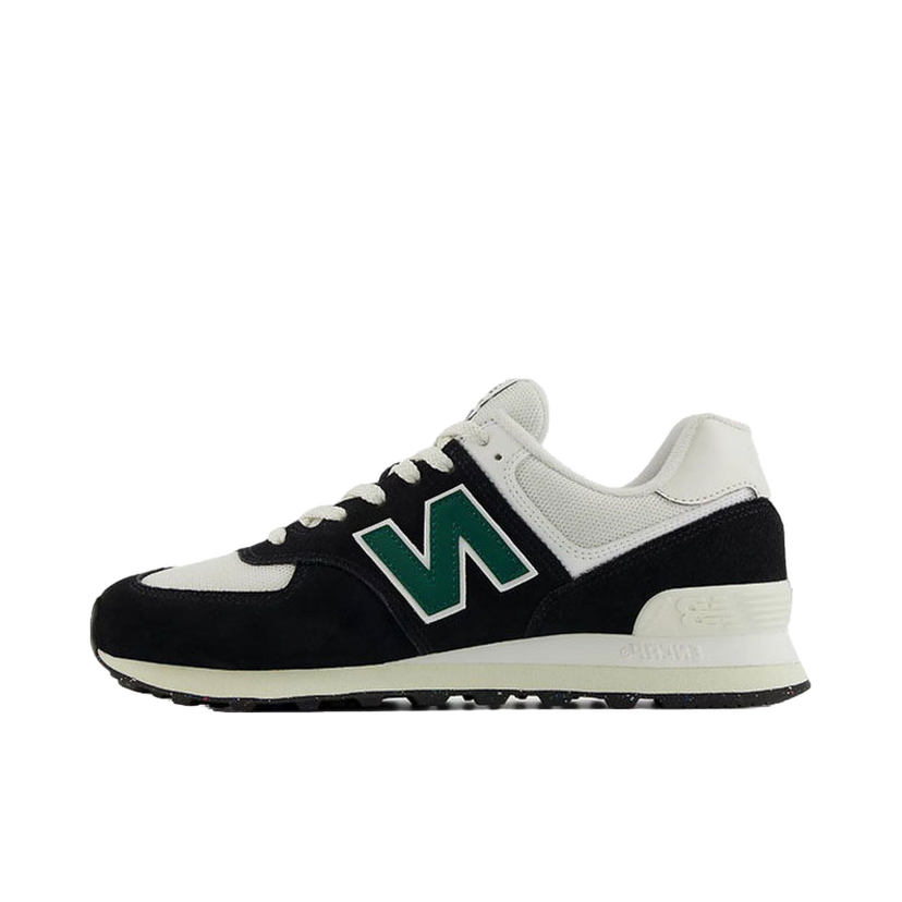 Sneakers och skor New Balance 574 Black White Marsh Green Svart | U574RBG