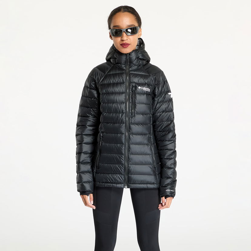 Pufferjacka Columbia Arctic Crest Down Hooded Jacket Black Svart | 2086074010