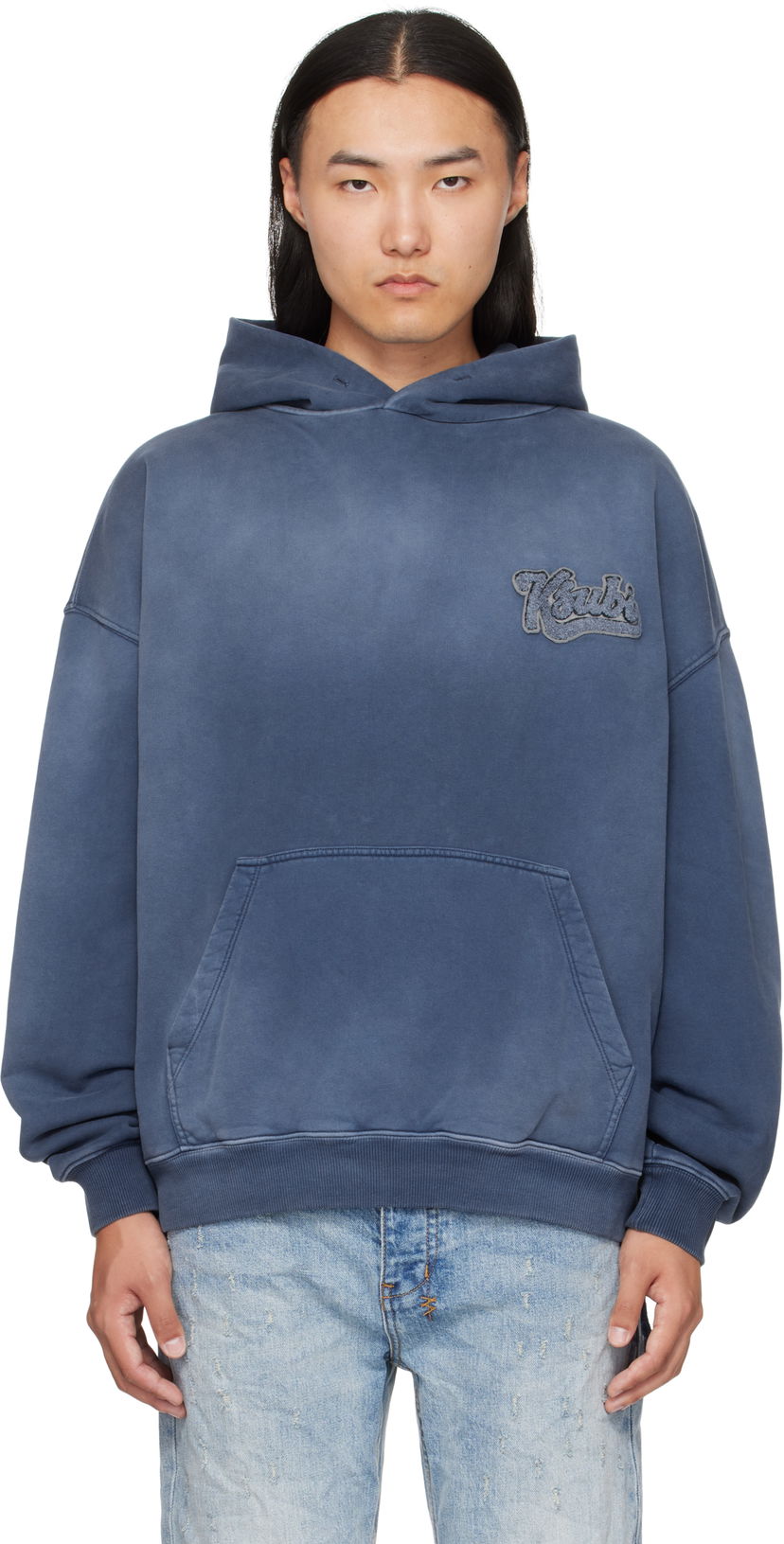 Sweatshirt Ksubi Ksubi Ace Ekcess Hoodie Blå | MFA25FL001