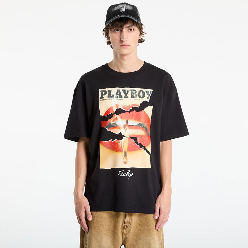 T-shirt Footshop Playboy x FTSHP Cover Tee 2013/11 UNISEX Black Svart | FTSHP_524