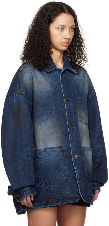 Jacka We11done We11done Smudged Denim Jacket Blå | WD-DJ0-24-319-U-BL, 1