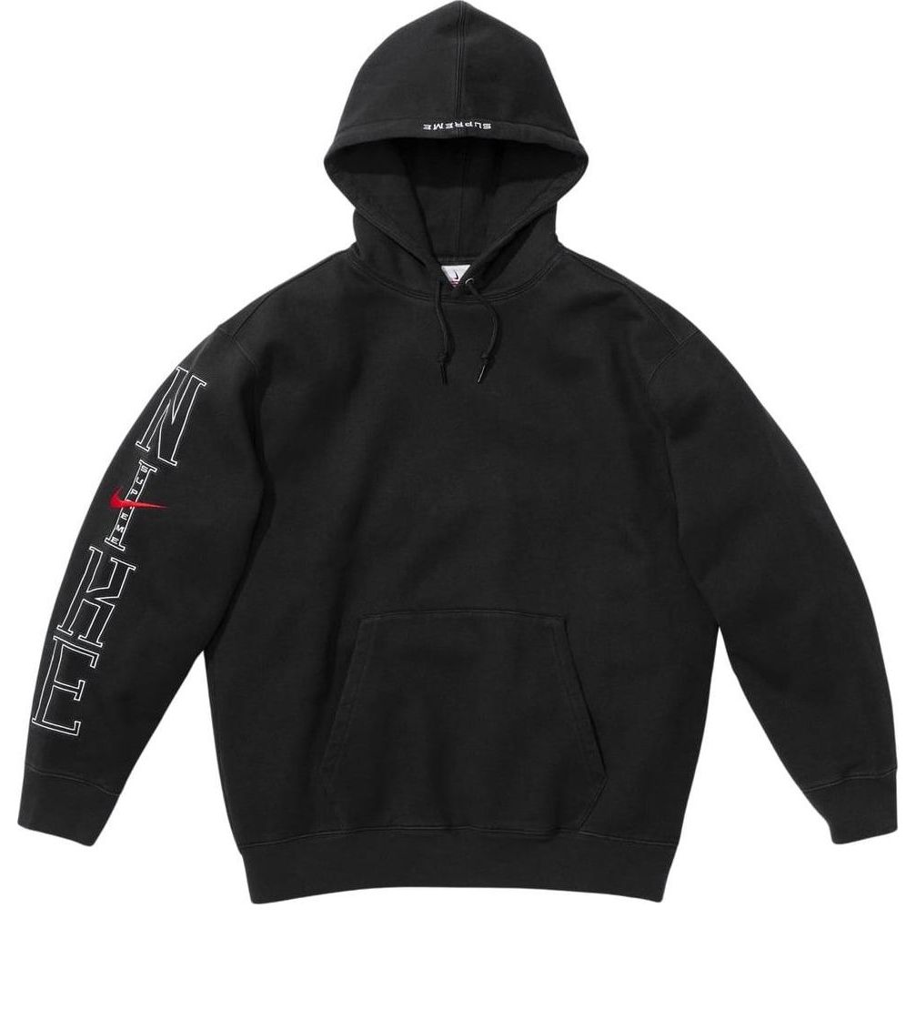Sweatshirt Supreme Hooded Sweatshirt Svart | SUP-SS24-164, 0