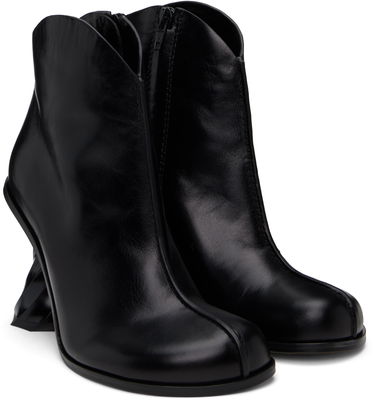 Kläder JW Anderson JW Anderson Twisted Heel Ankle Boots Svart | ANW43211A, 3