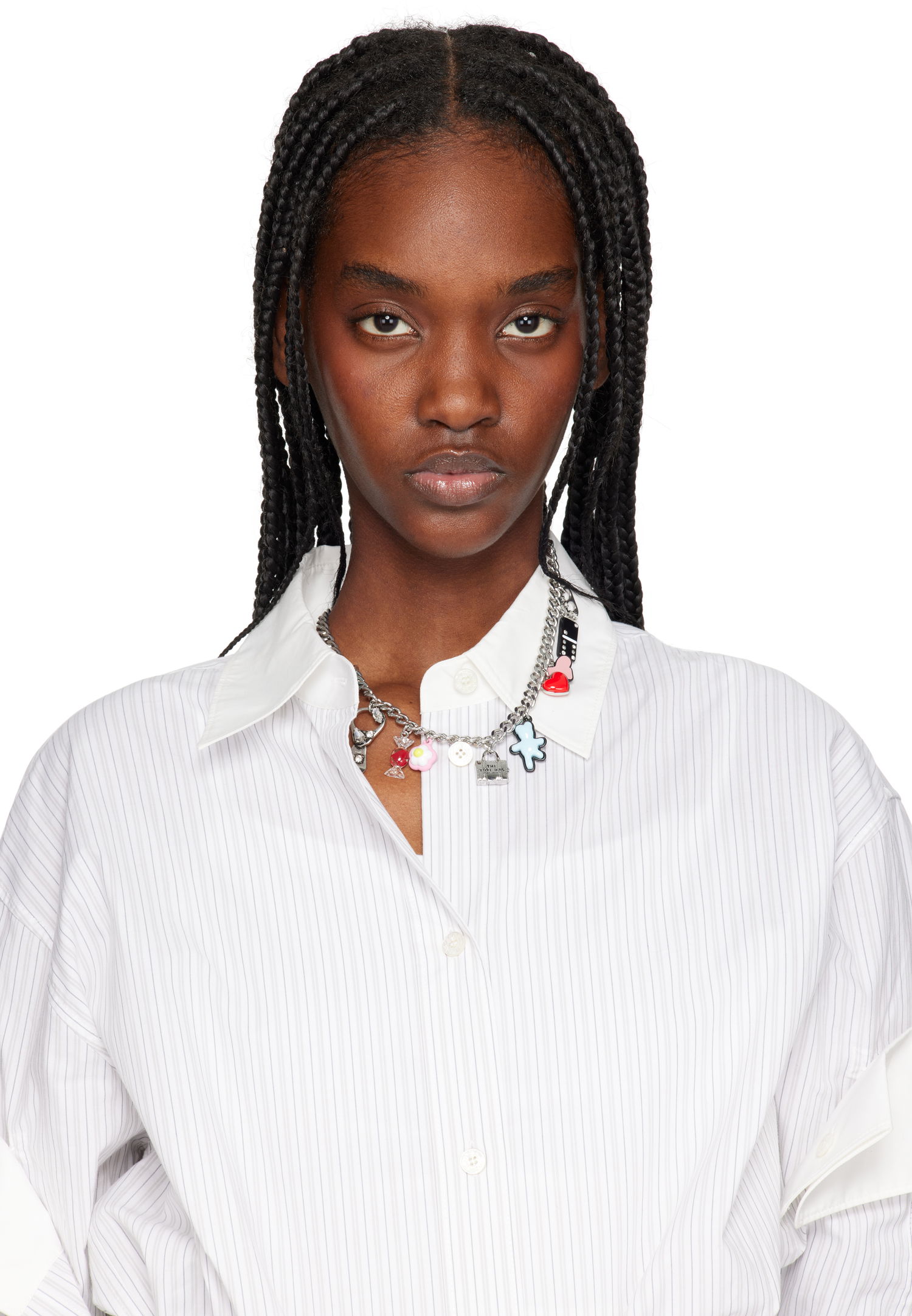 Halsband Marc Jacobs Marc Jacobs Charm Necklace with Hanging Pendants Metallisk | 2S5JNC001J62, 1